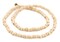 The Bead Chest Cream Nugget Natural Wood Beads (5mm): Organic Eco-Friendly Wooden Bead Strand for DIY Jewelry, Crafts, Necklace and Bracelet Making